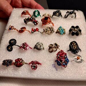 Handcrafted #2 rings SZ various 5-10